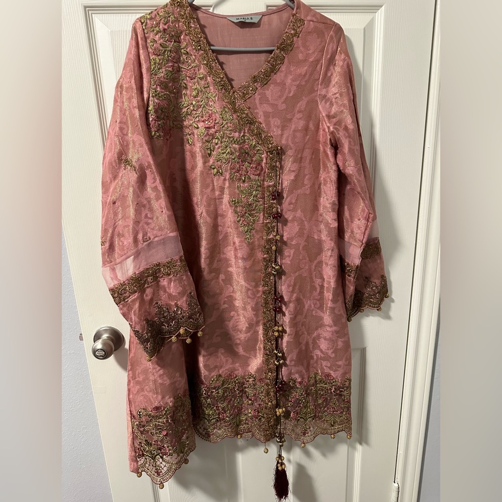 Pakistani Designer party wear Maria B medium sharara wide leg